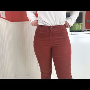 mossimo corduroy red/orange pants